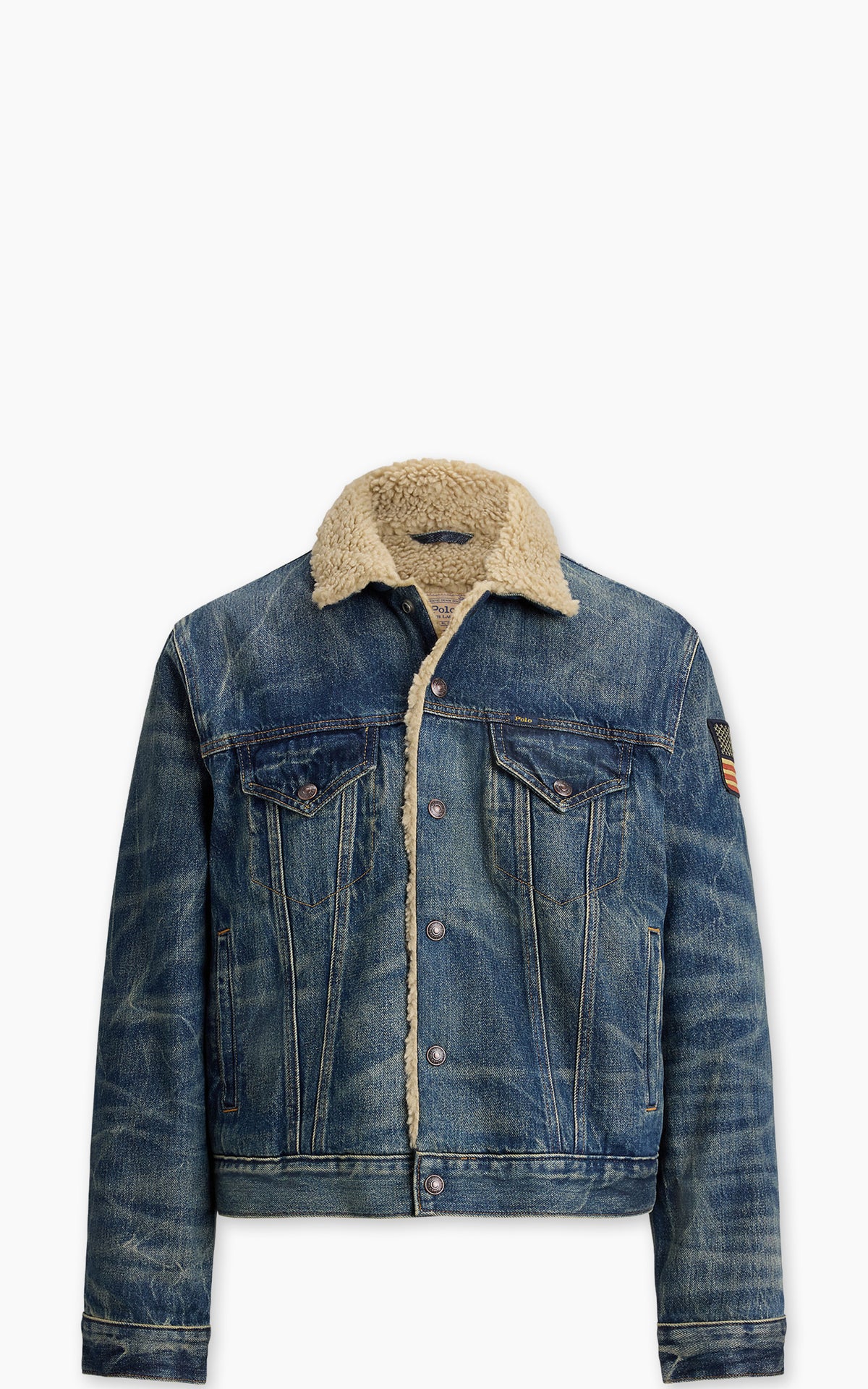 Polo Ralph Lauren Fleece-Lined Denim Trucker Jacket Earlton