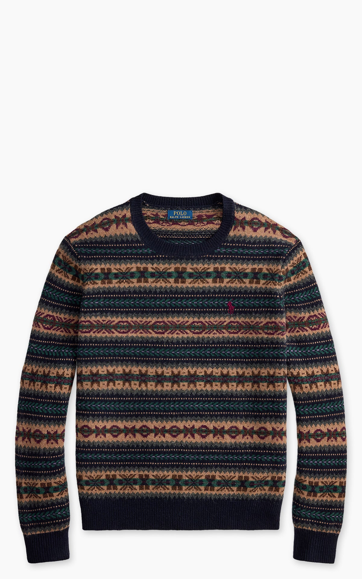 Polo Ralph Lauren Fair Isle Wool Sweater Navy