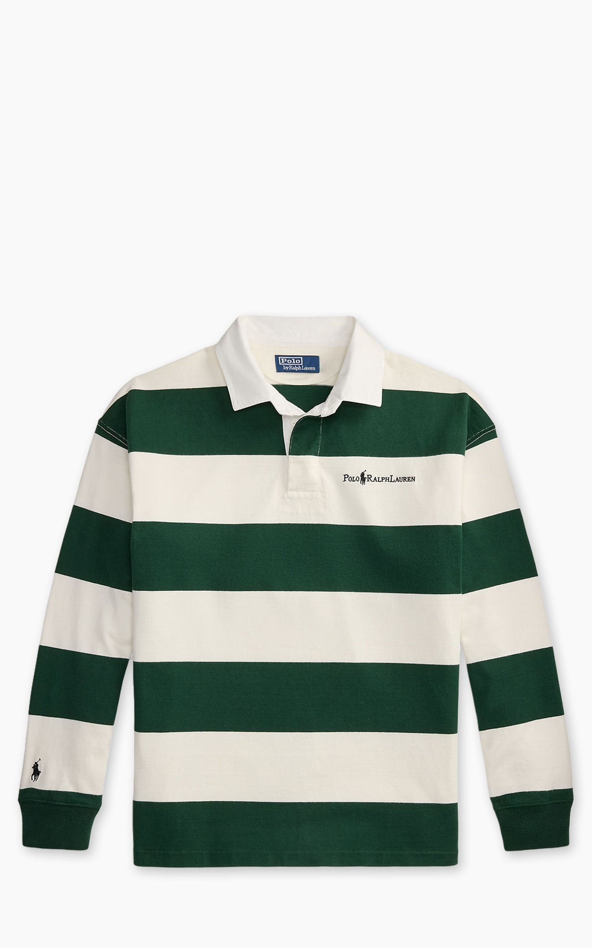 Polo Ralph Lauren Relaxed Fit Striped Jersey Rugby Shirt Northwest Pine Multi
