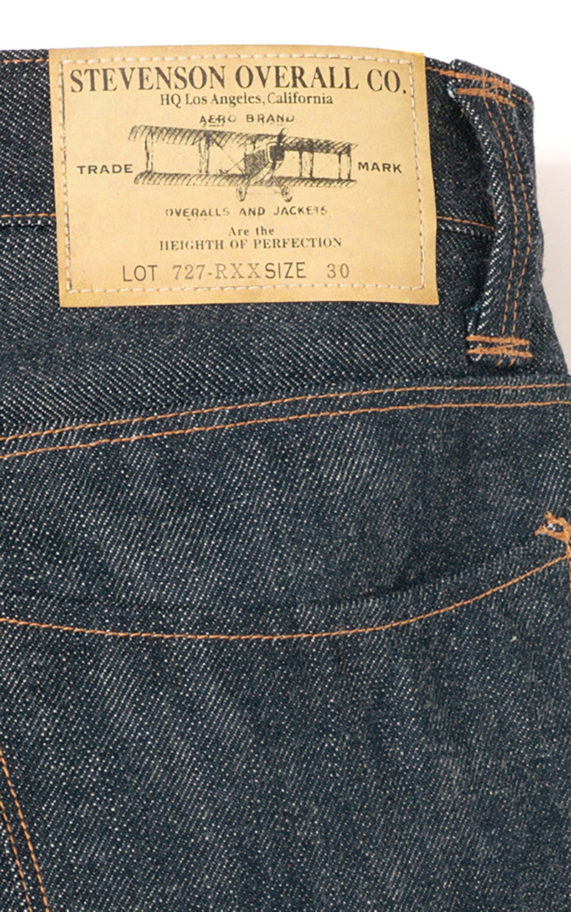 Stevenson Overall Co. La Jolla Jeans Selvedge Unwashed Indigo