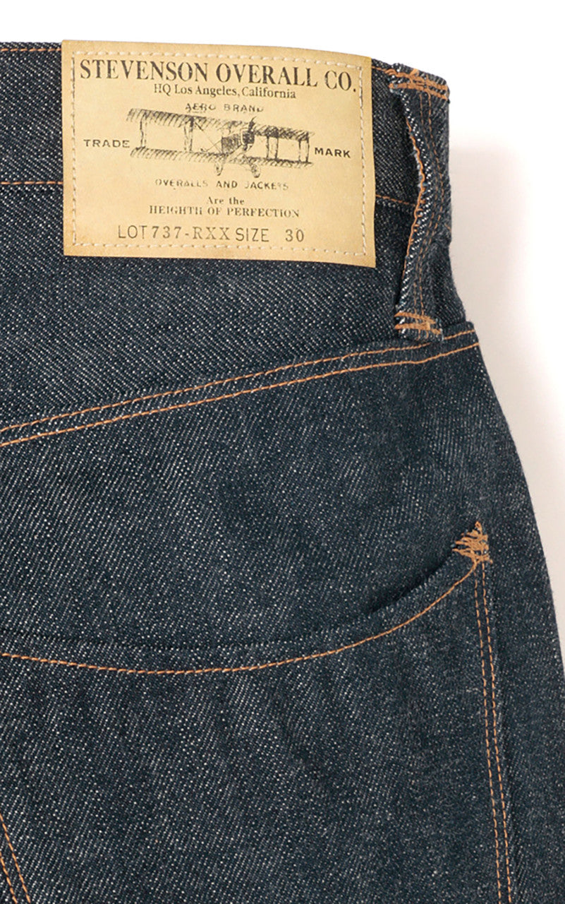 Stevenson Overall Co. Ventura Jeans Selvedge Unwashed Indigo