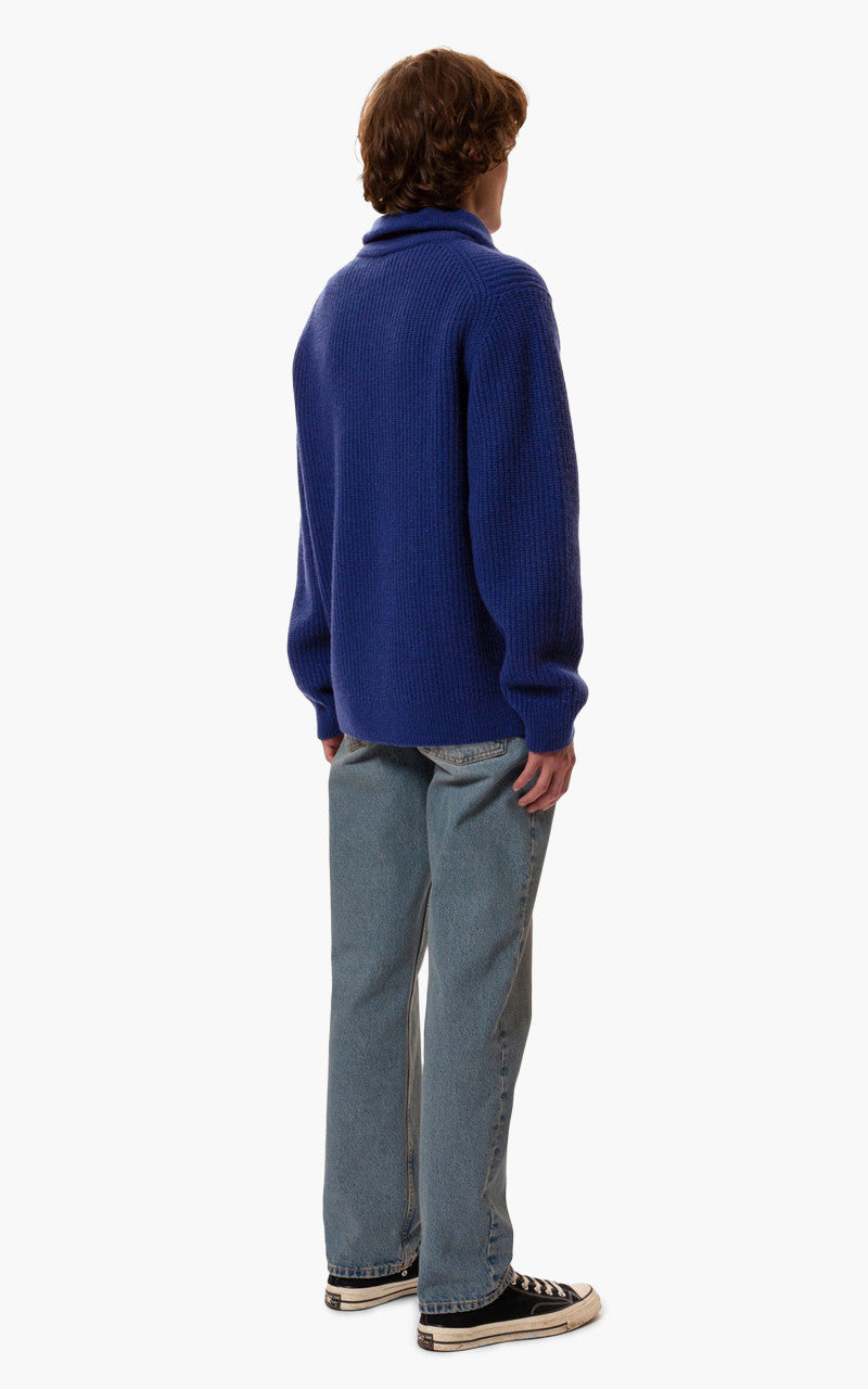 Nudie Jeans August Zip Royal Blue