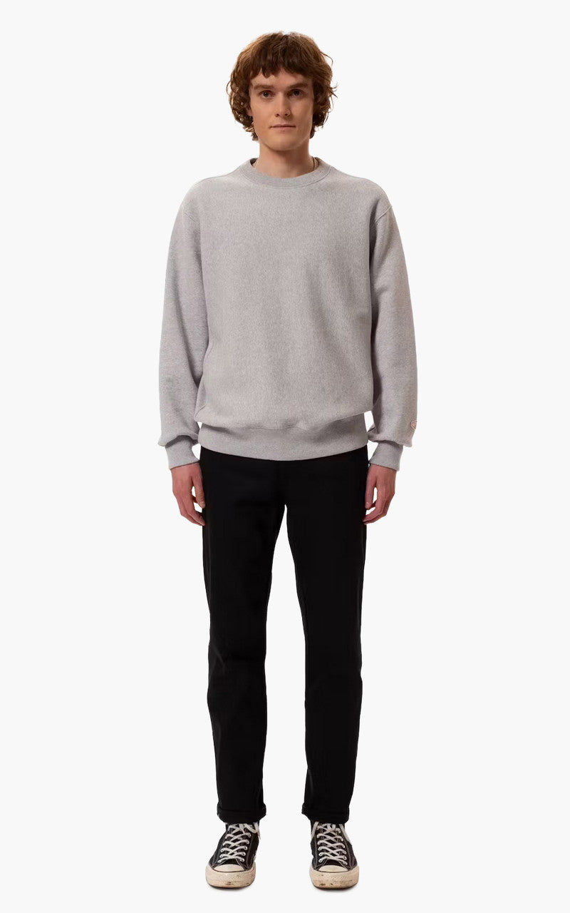 Nudie Jeans Hasse Crew Neck Greymelange