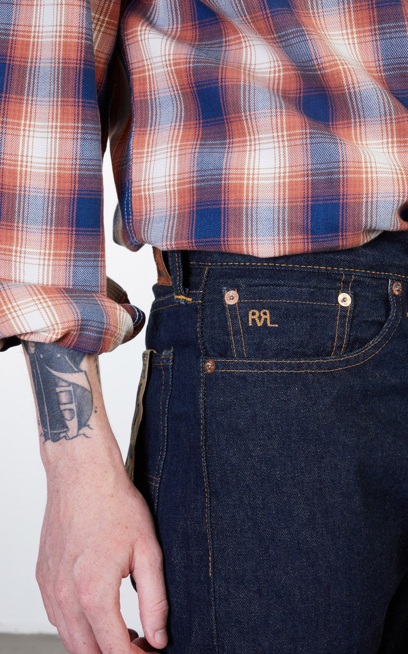 RRL Straight Fit Selvedge Jean One Wash
