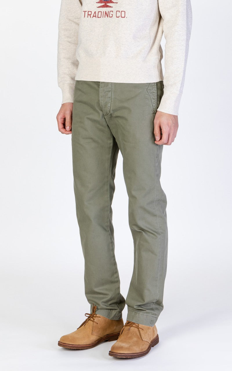 RRL Officers Flat Pants Olive