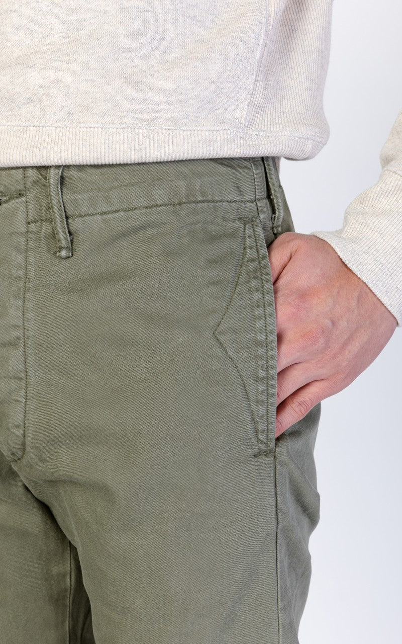 RRL Officers Flat Pants Olive