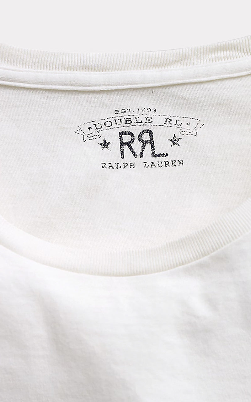 RRL Jersey Crewneck T-Shirt White