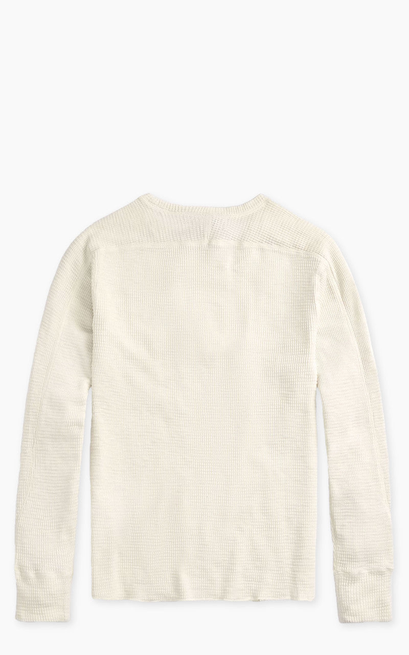 RRL Textured Crewneck Paper White