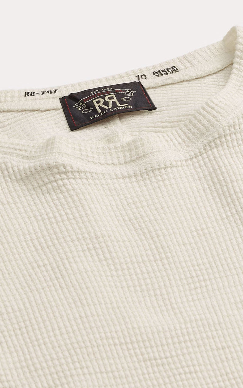 RRL Textured Crewneck Paper White