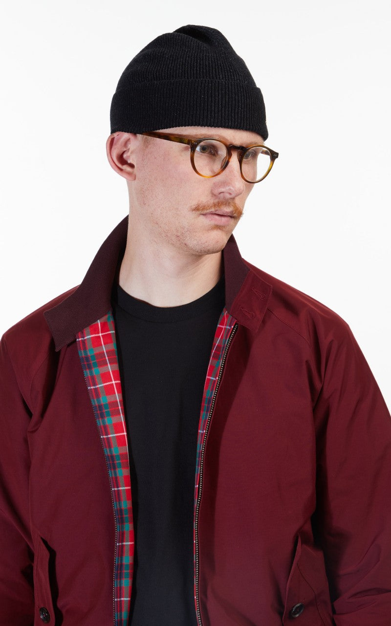 RRL Cotton Watch Cap Black Indigo