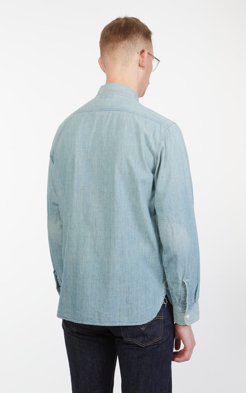 RRL Illinois Work Shirt Chambray Indigo