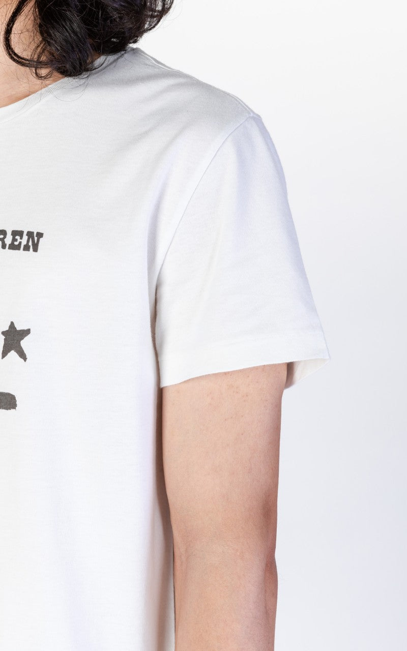 RRL Logo Crewneck T-Shirt Paper White