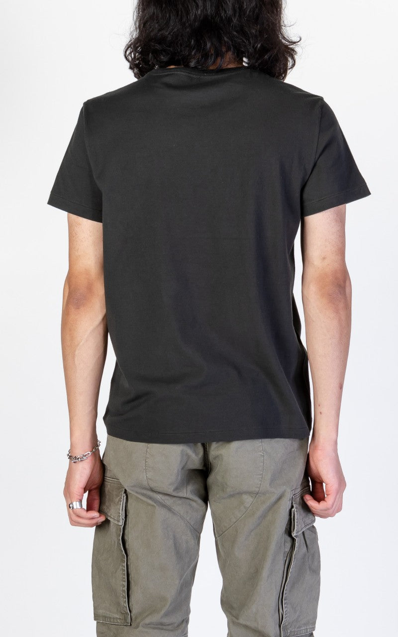 RRL Logo Crewneck T-Shirt Faded Black