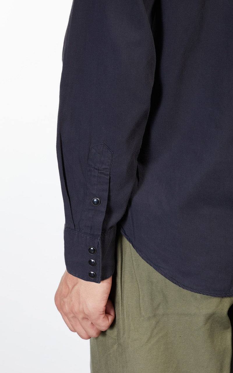RRL Heritage WST Long Sleeve Sport Shirt Black