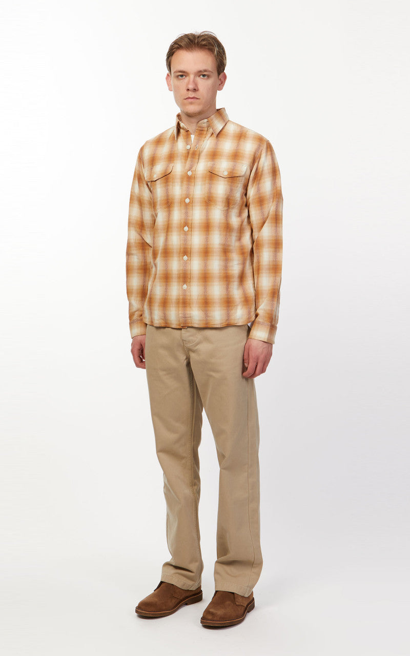 RRL Work Shirt Tan/Cream