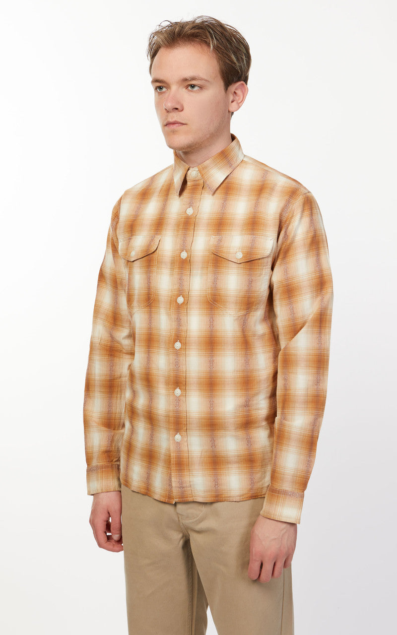 RRL Work Shirt Tan/Cream