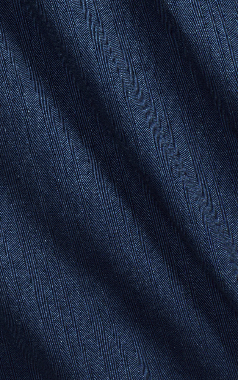 RRL Finn Herringbone Twill Overshirt Indigo
