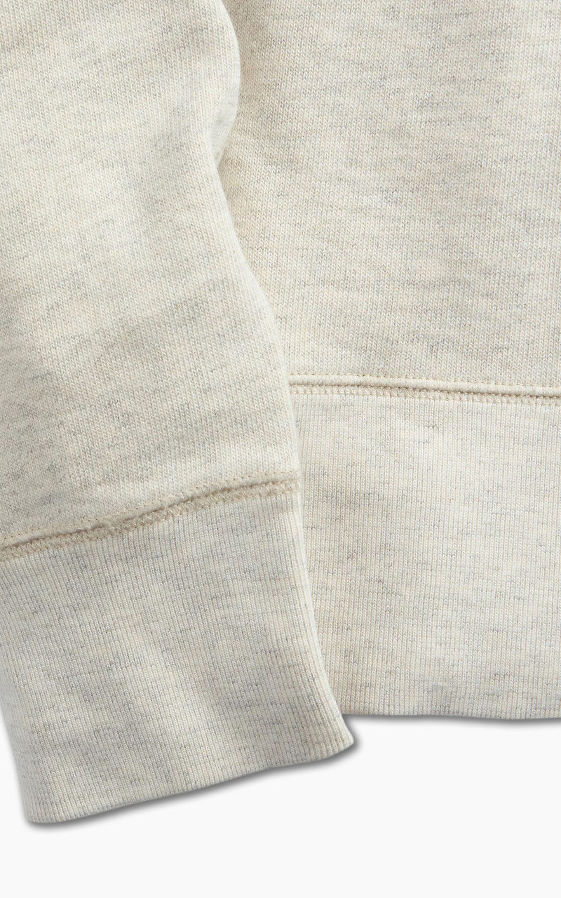 RRL Logo Fleece Pullover Oatmeal Heather