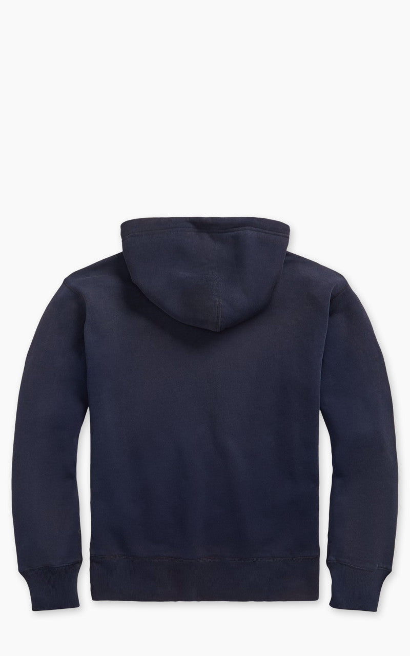 RRL Ranch Logo Hoodie Faded Navy