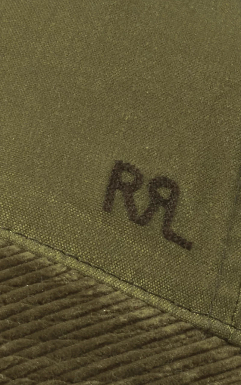 RRL Oilcloth Ball Cap Explorer Olive