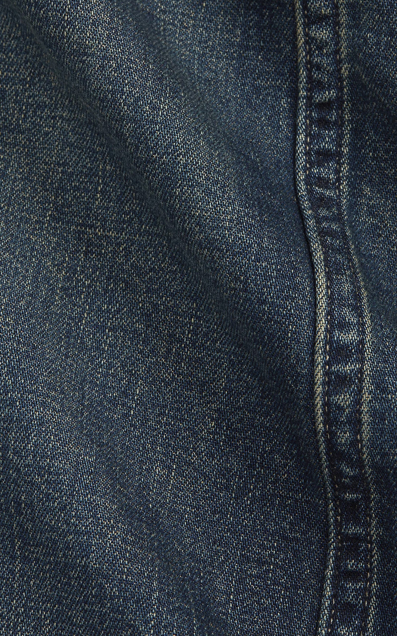 RRL Engineer Denim Jacket Cotton-Linen Torrington Wash