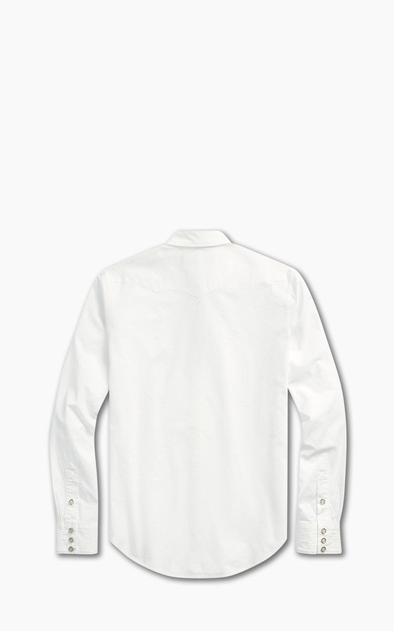 RRL Buffalo Western Shirt Poplin White