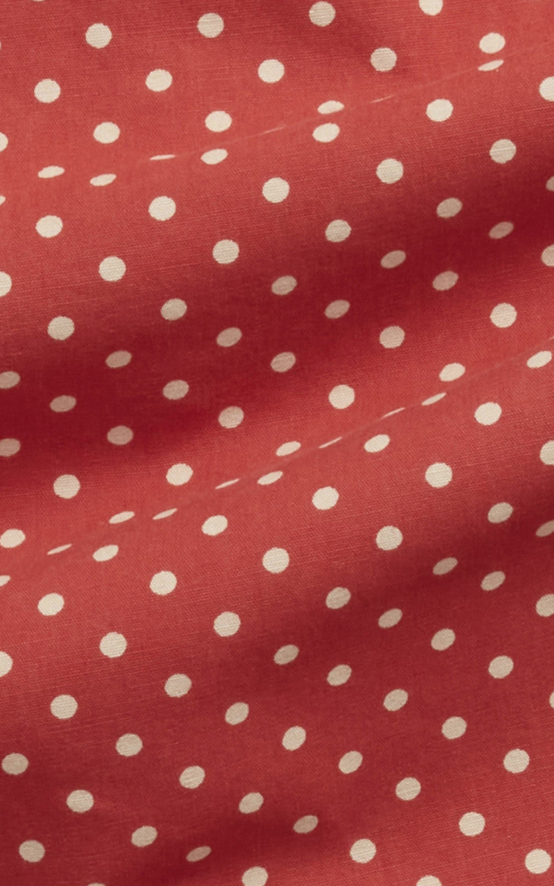 RRL Polka-Dot Woven Workshirt Red/Cream