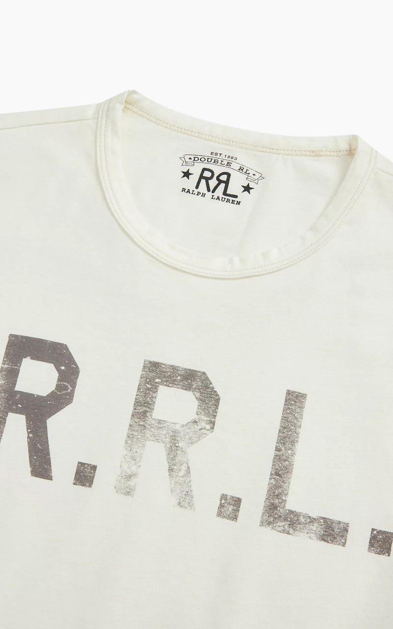 RRL Logo Jersey T-Shirt White