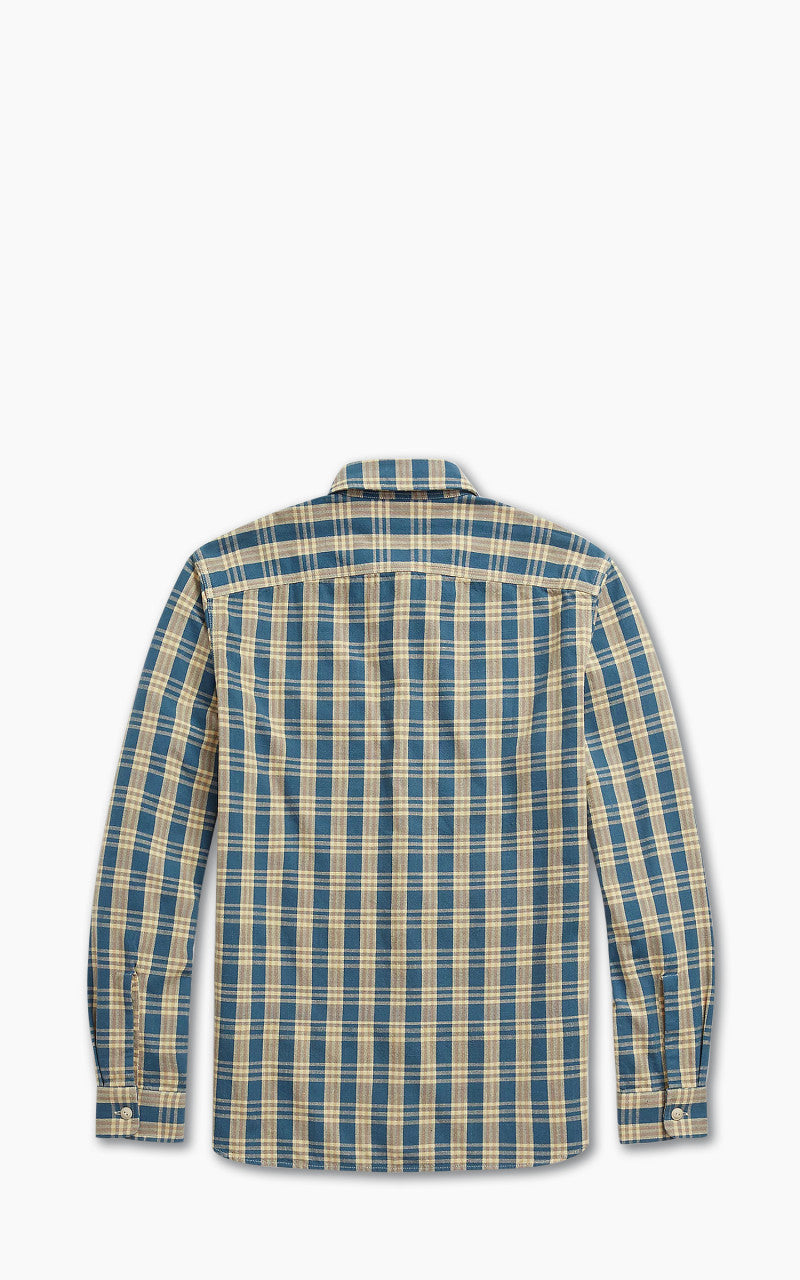 RRL Plaid Woven Workshirt Blue/Yellow