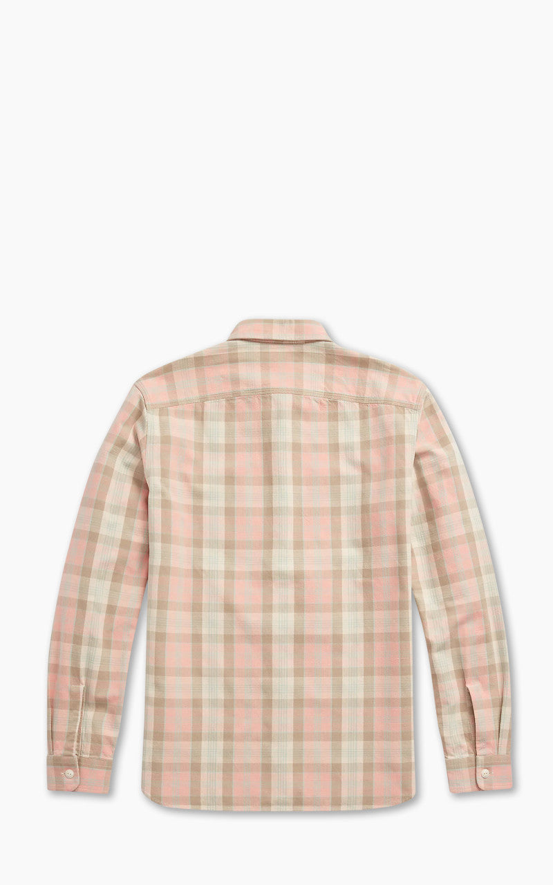 RRL Plaid Woven Workshirt Pink Multi