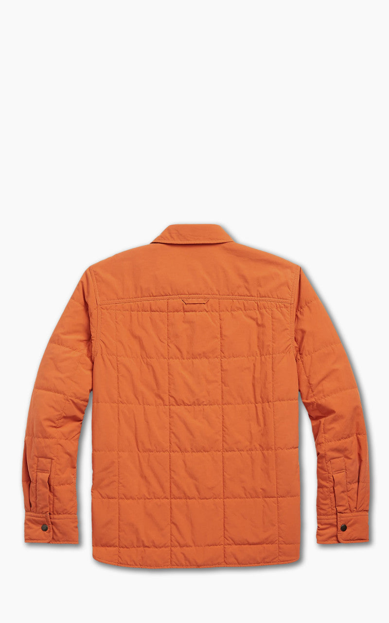 RRL Quilted Shirt Jacket Orange
