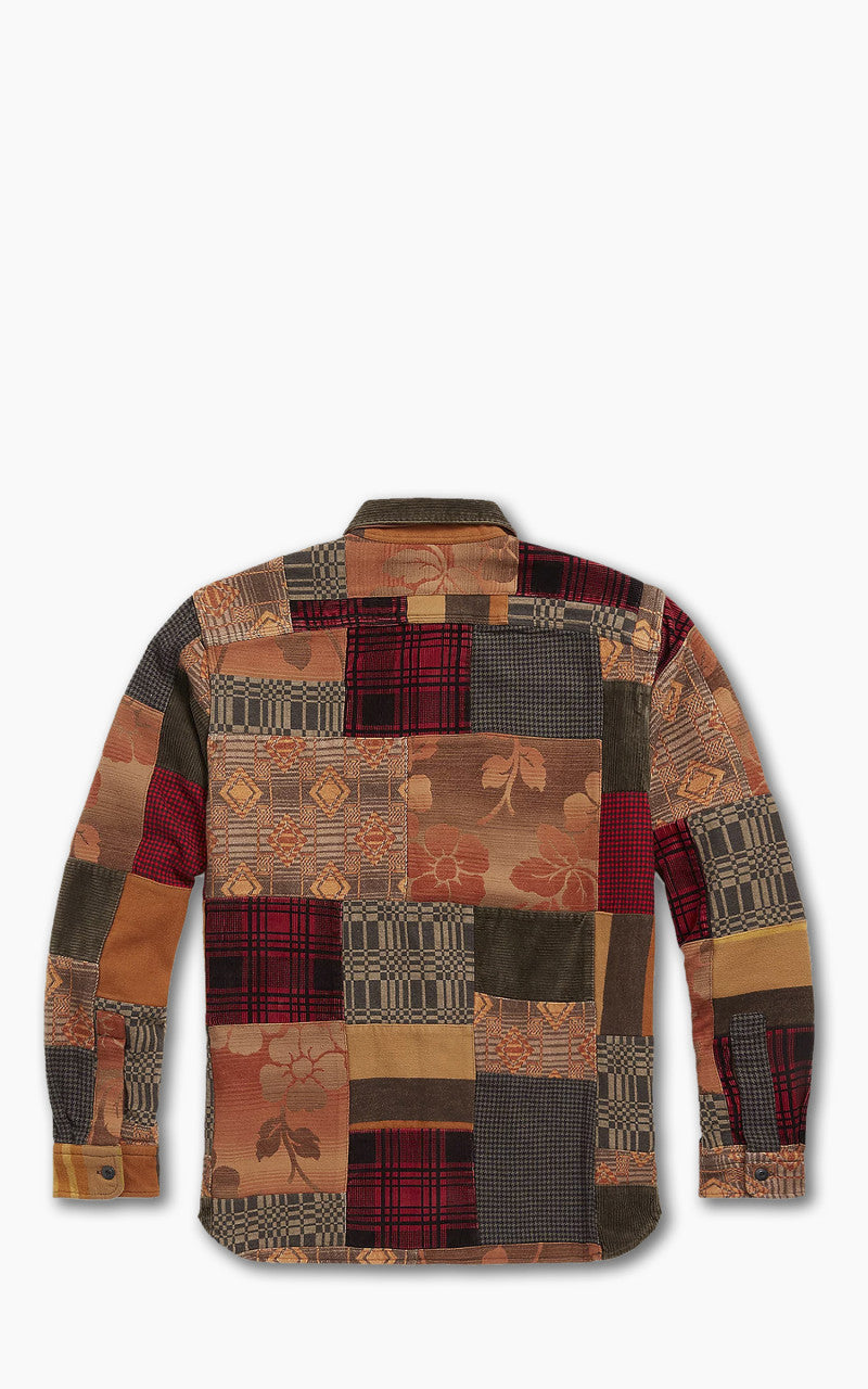 RRL Patchwork Workshirt Red Multi
