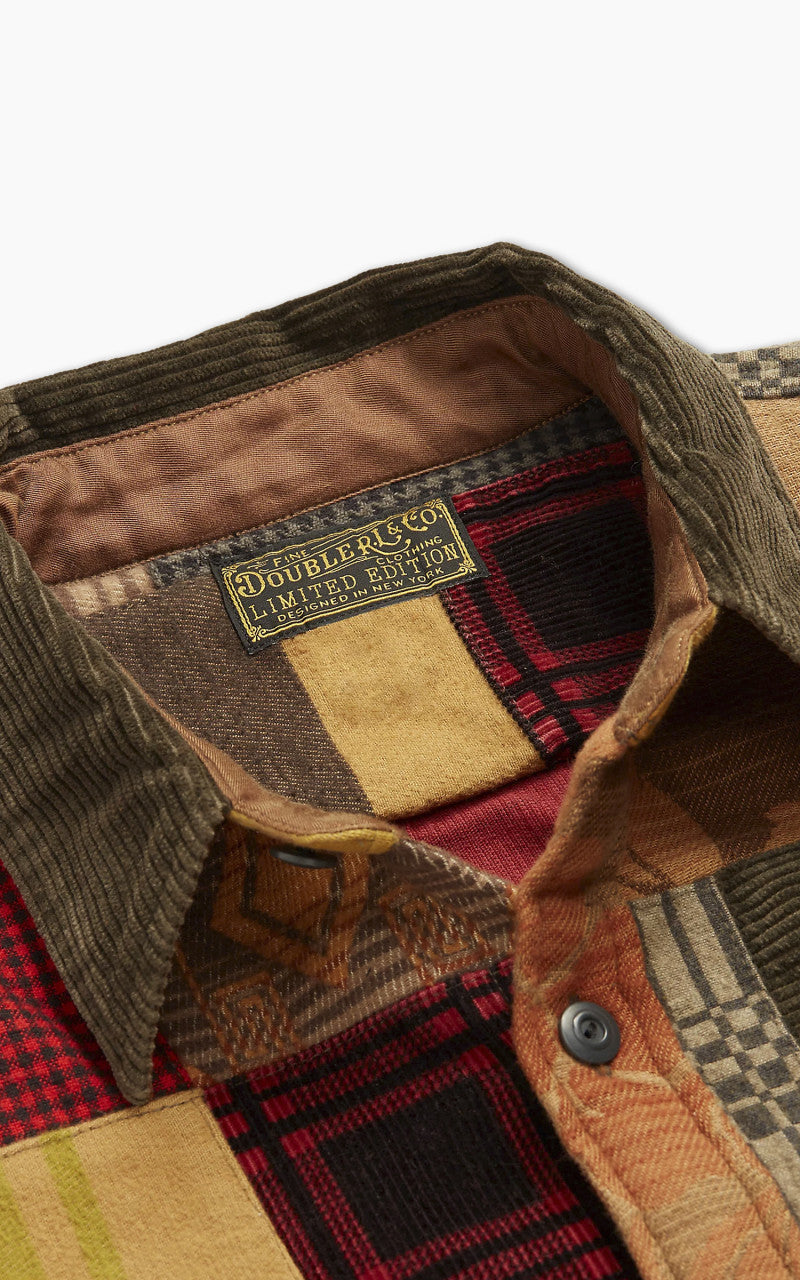 RRL Patchwork Workshirt Red Multi