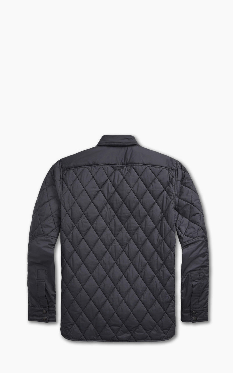 RRL Quilted Shirt Jacket Black