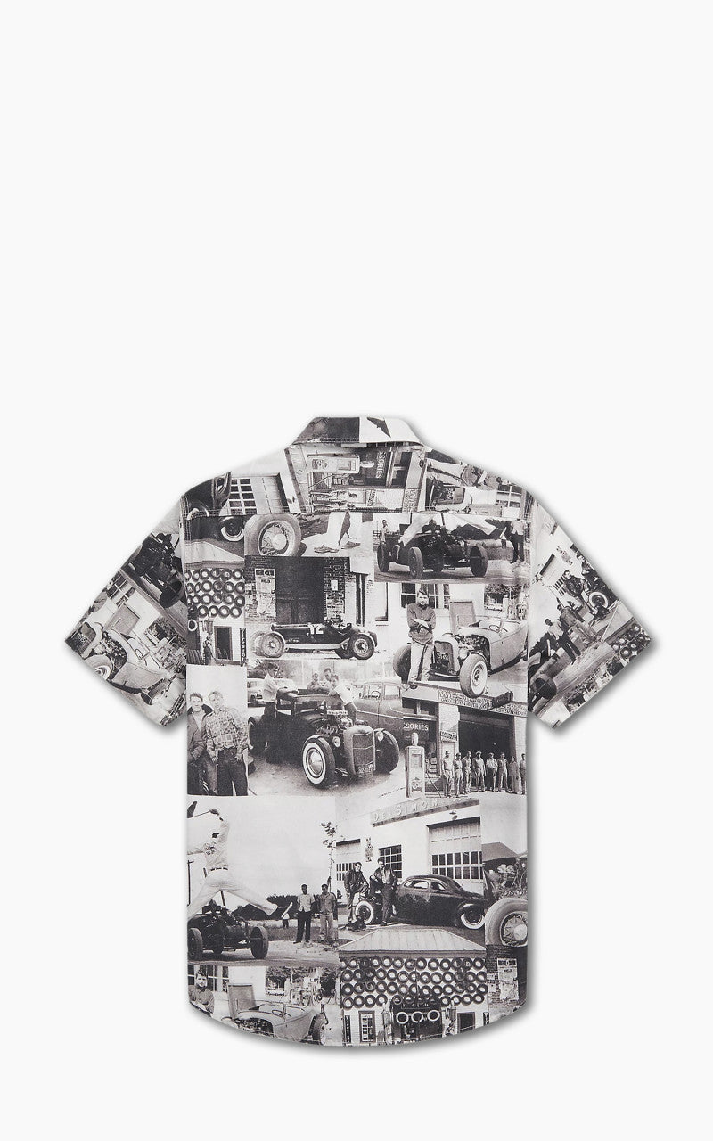 RRL Photo-Print Twill Workshirt Black/White