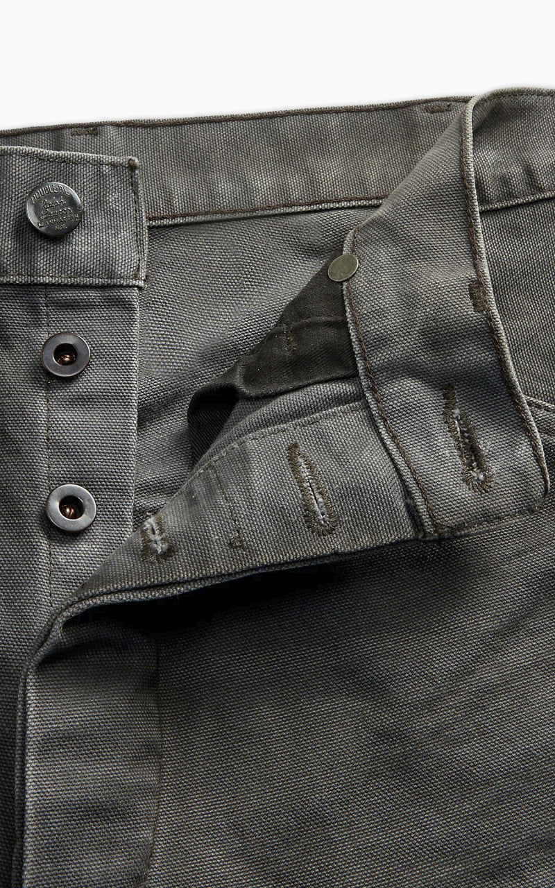 RRL Engineer Fit Distressed Canvas Trouser Distressed Grey