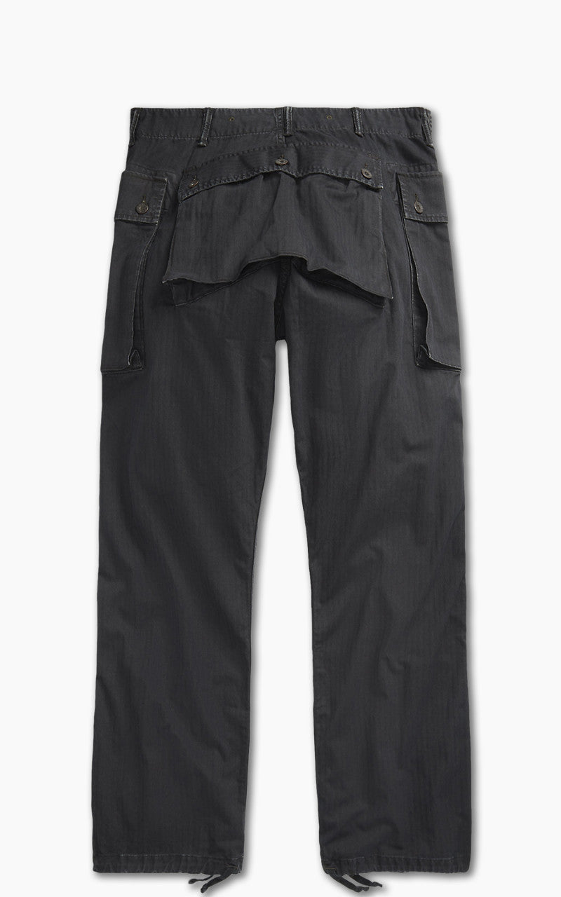 RRL Herringbone Twill Cargo Trouser Black