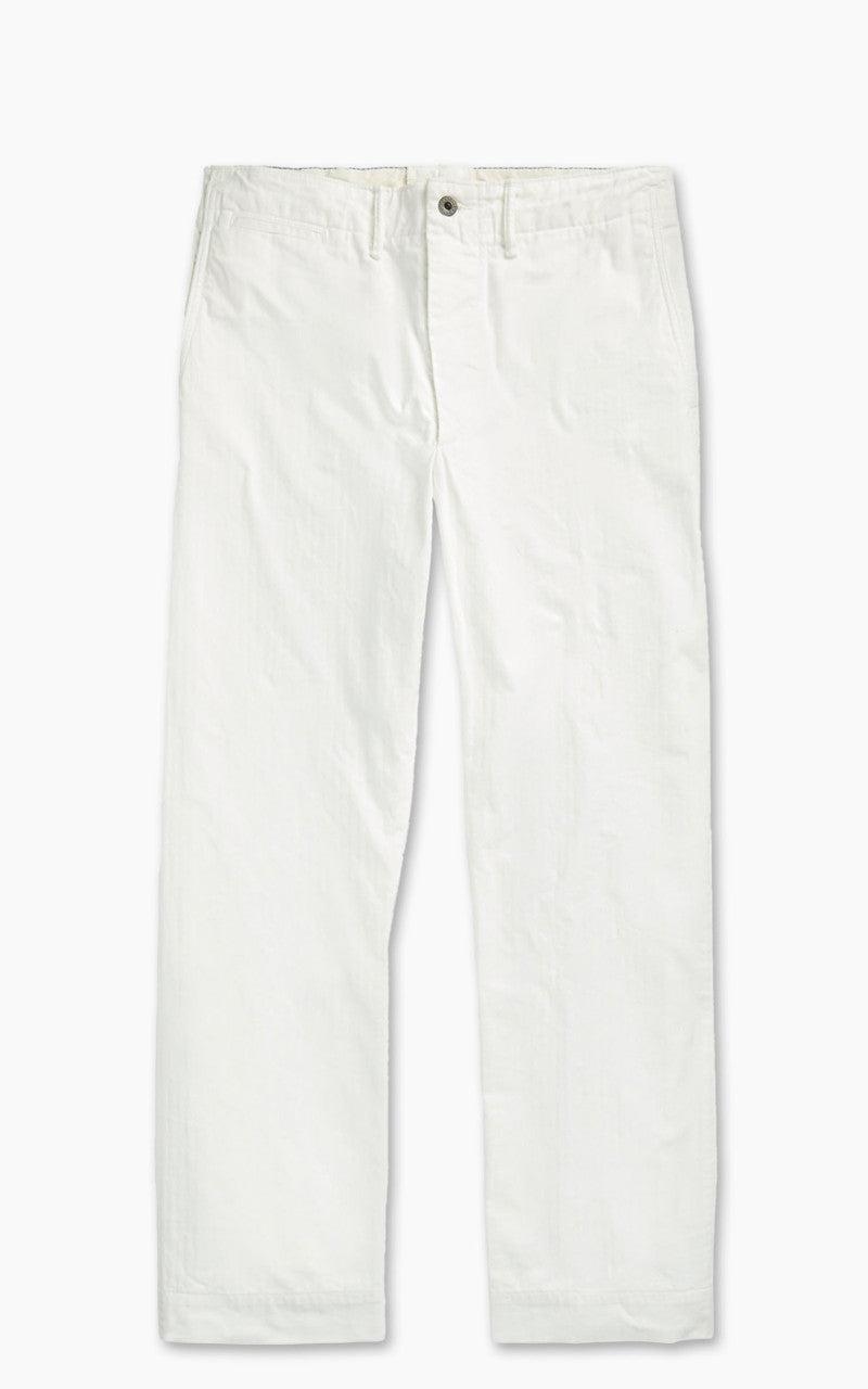 RRL Herringbone Twill Field Trouser White