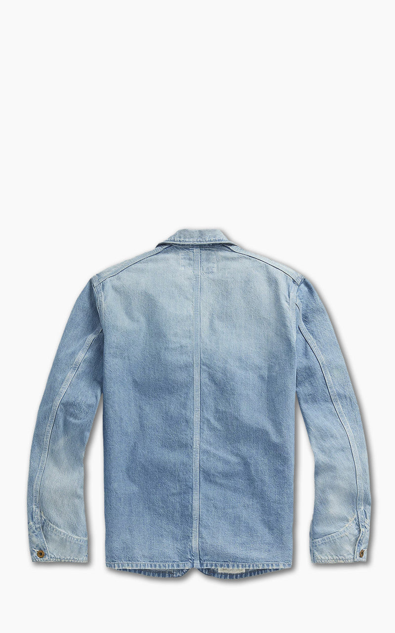 RRL Indigo Denim Engineer Jacket Atmore Wash