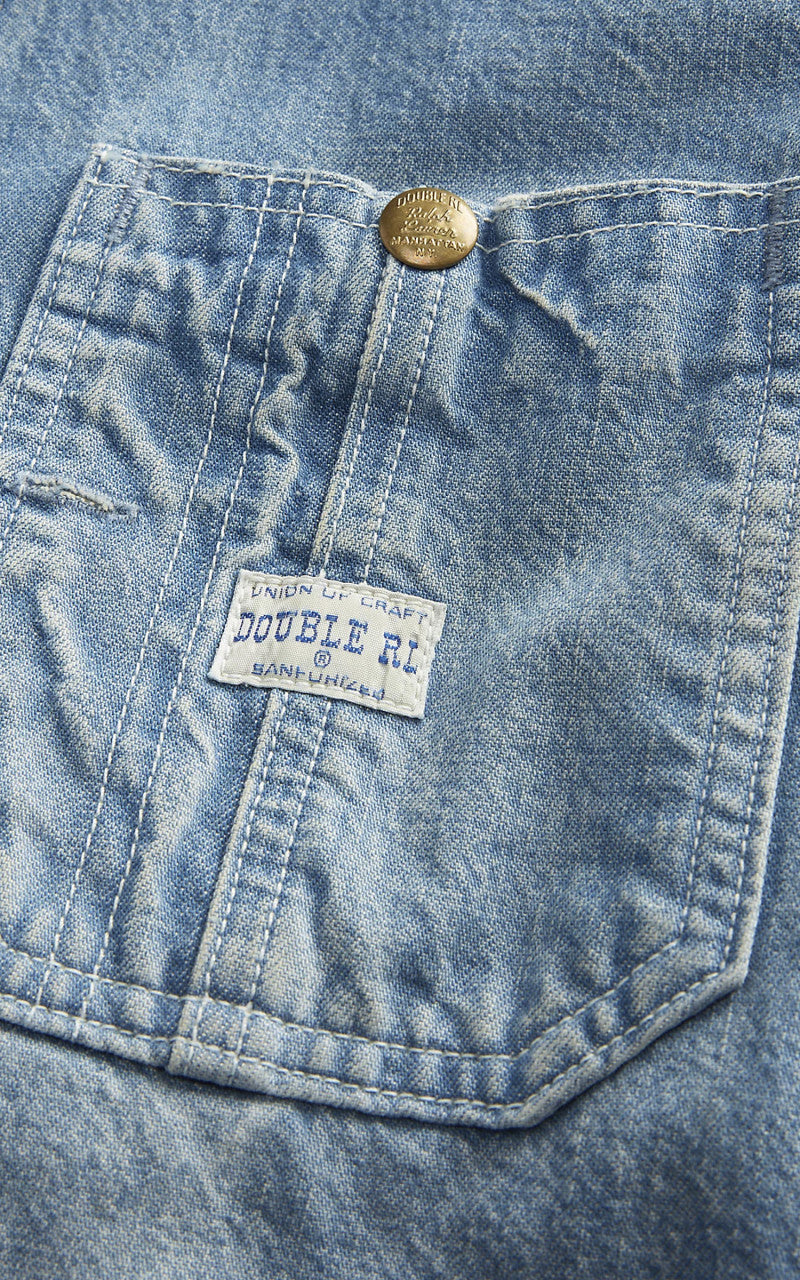 RRL Indigo Denim Engineer Jacket Atmore Wash