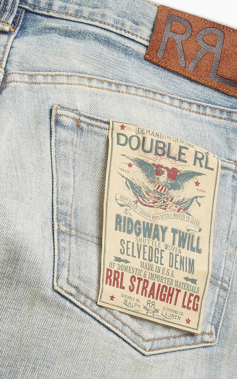RRL Straight Fit Selvedge Jean Camden Wash