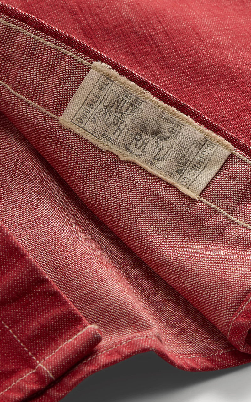 RRL Sawtooth Western Shirt Denim Vintage Red