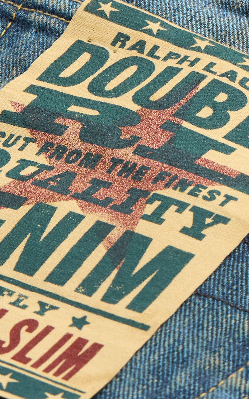 RRL High Slim Jean Brannon Repaired Wash