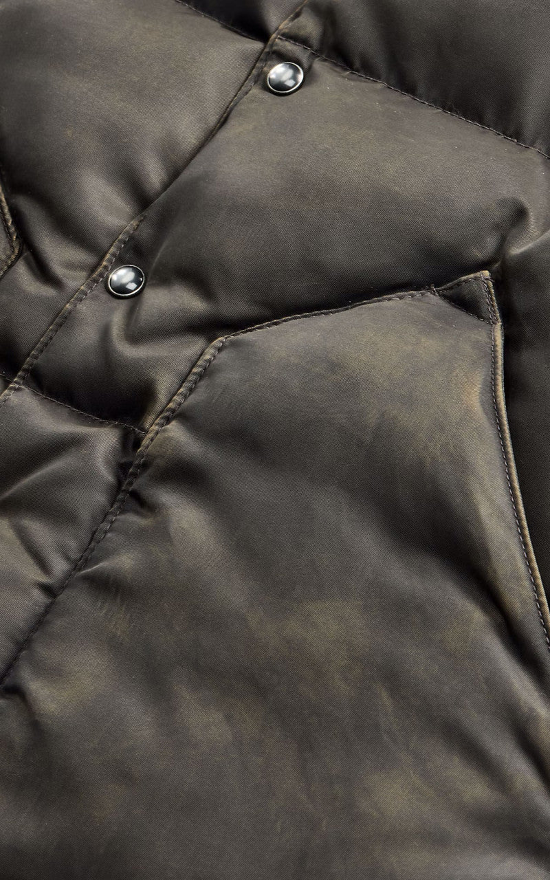 RRL Surrey Shearling-Collar Leather-Yoke Jacket Vintage Black