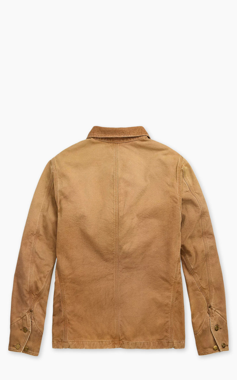 RRL Lynn Corduroy-Collar Canvas Jacket Vintage Khaki