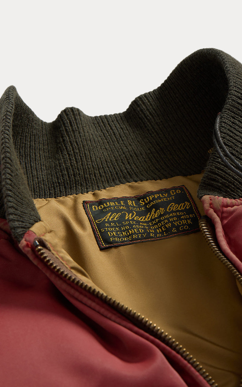 RRL Gladstone Quilted Vest Vintage Red