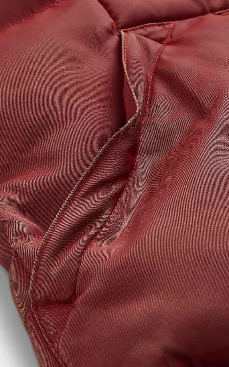 RRL Gladstone Quilted Vest Vintage Red