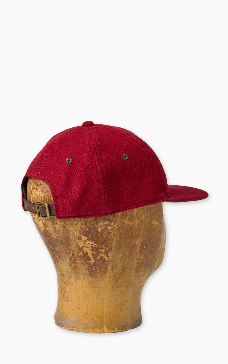 RRL Bullion Wool-Blend Felt Ball Cap Deep Red