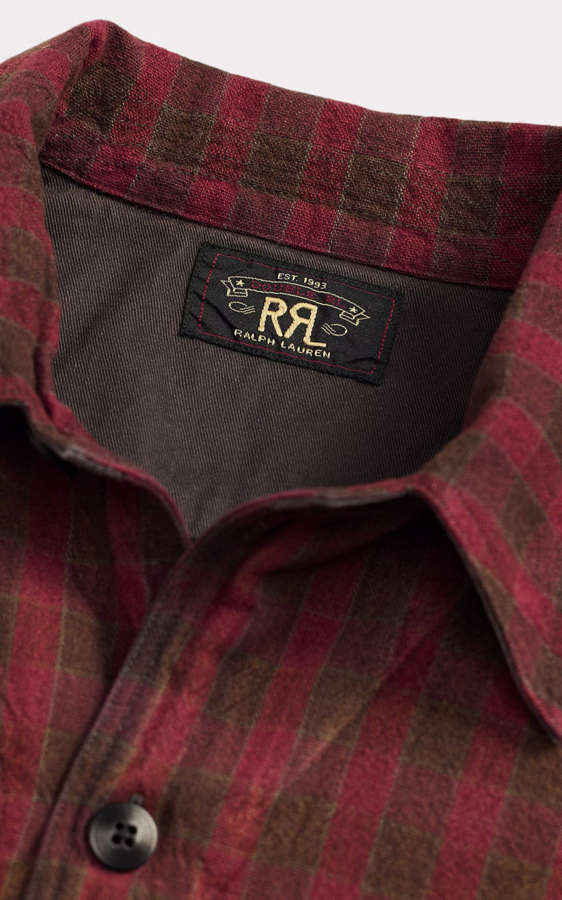RRL Checked Woven Shirt Jacket Red/Black