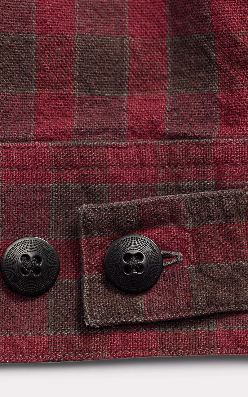 RRL Checked Woven Shirt Jacket Red/Black